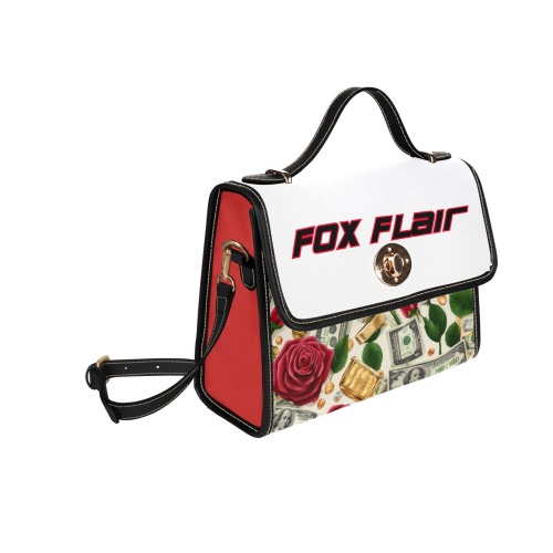 GELF6670 Foxy Flair Bag Waterproof Canvas Bag-Black (All Over Print) (Model 1641)