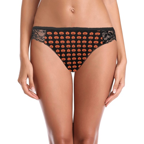 Pumpkins Women's Lace Panty (Model L41)