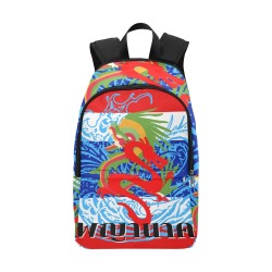 Thai flag with the king of nagas Fabric Backpack for Adult (Model 1659)