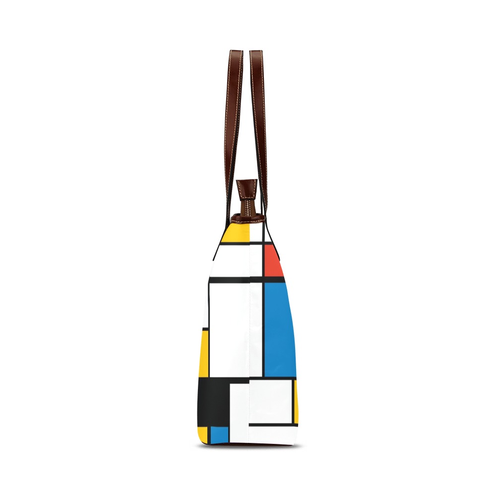 Mondrian De Stijl Modern Shoulder Tote Bag (Model 1646)