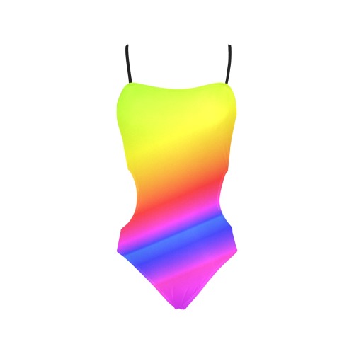 spectrum Spaghetti Strap Cut Out Sides Swimsuit (Model S28)