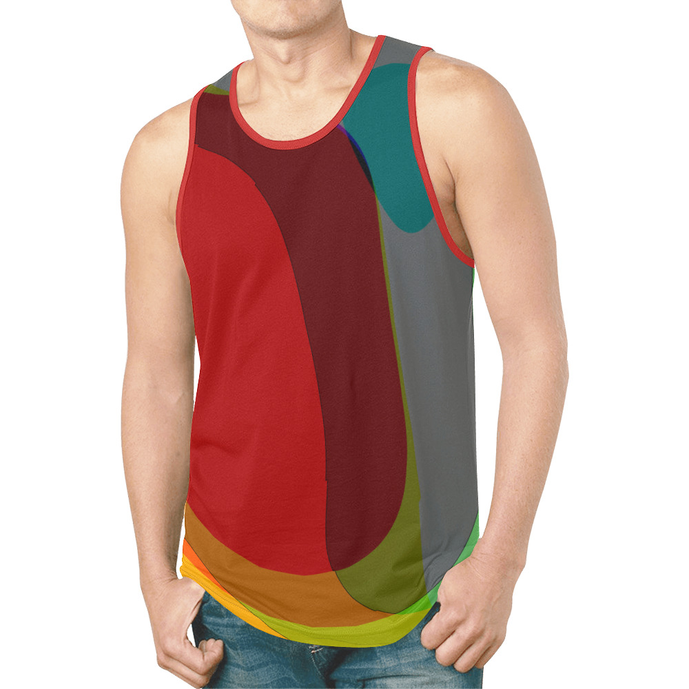 Colorful Abstract 118 New All Over Print Tank Top for Men (Model T46)