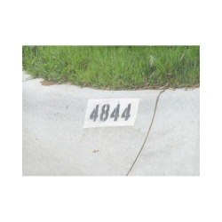 Street Number 4844 Placemat 14’’ x 19’’ (Set of 4)