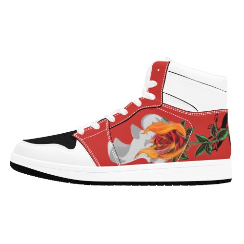 Aromatherapy Apparel High top Roses Unisex High Top Sneakers (Model 20042)