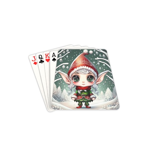 Christmas Elf Playing Cards 2.5"x3.5"