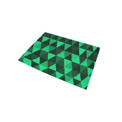 RALPH RORAFF Geometric Modern Green Area Rug 5'x3'3''