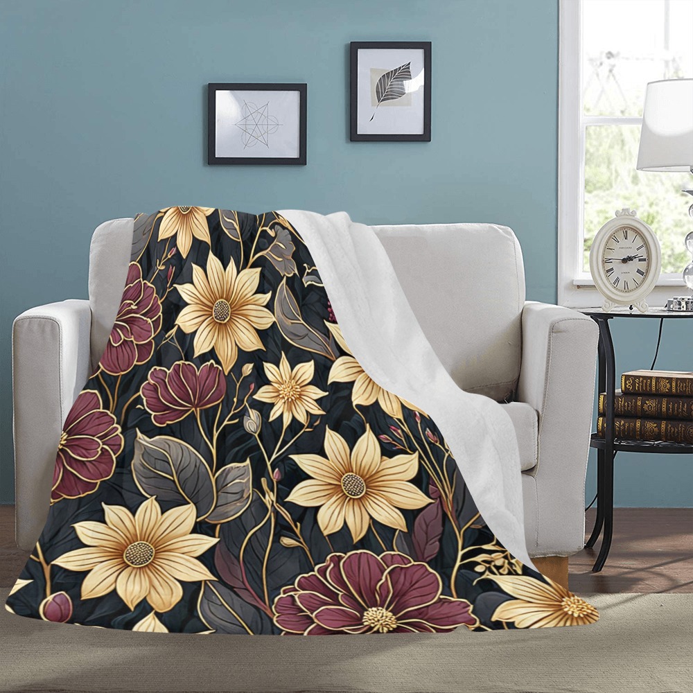 Fabulous Florals 20 Ultra-Soft Micro Fleece Blanket 60"x80"