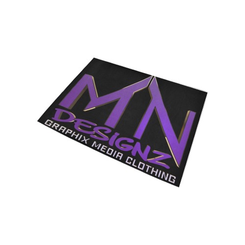 MN Designz purple Area Rug 5'3''x4'