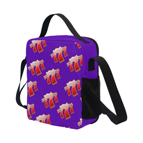 Las Vegas Sevens 777 / Purple All Over Print Crossbody Lunch Bag for Kids (Model 1722)
