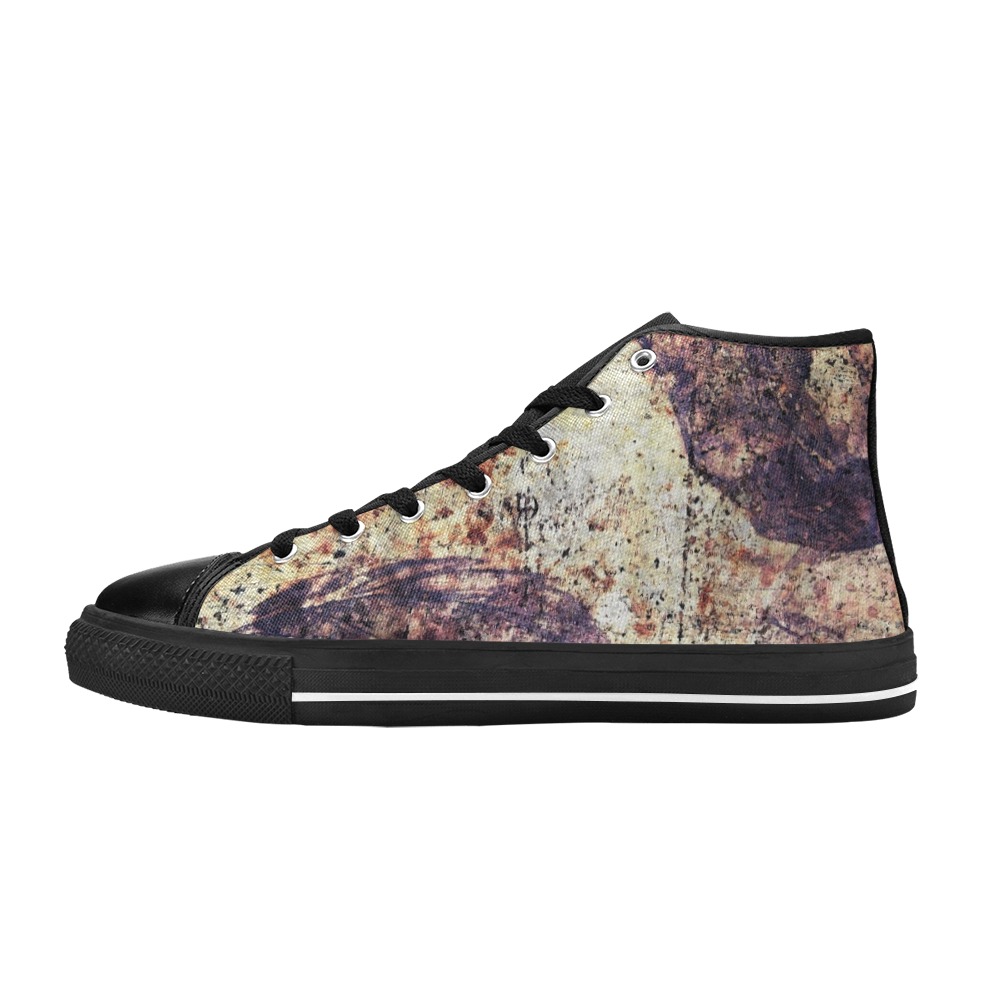 Texture Men’s Classic High Top Canvas Shoes (Model 017)