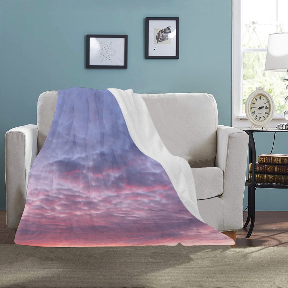 Morning Purple Sunrise Collection Ultra-Soft Micro Fleece Blanket 40"x50"