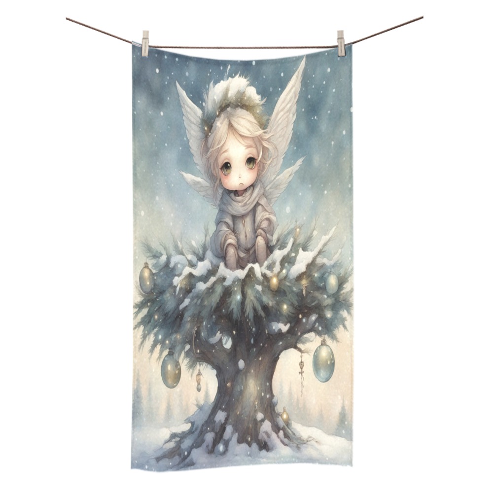 Little Christmas Angel Bath Towel 30"x56"