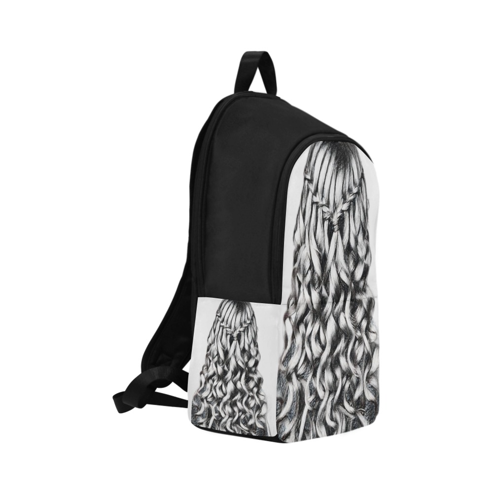 Beautiful Ombre Hairstyle One Fabric Backpack for Adult (Model 1659)