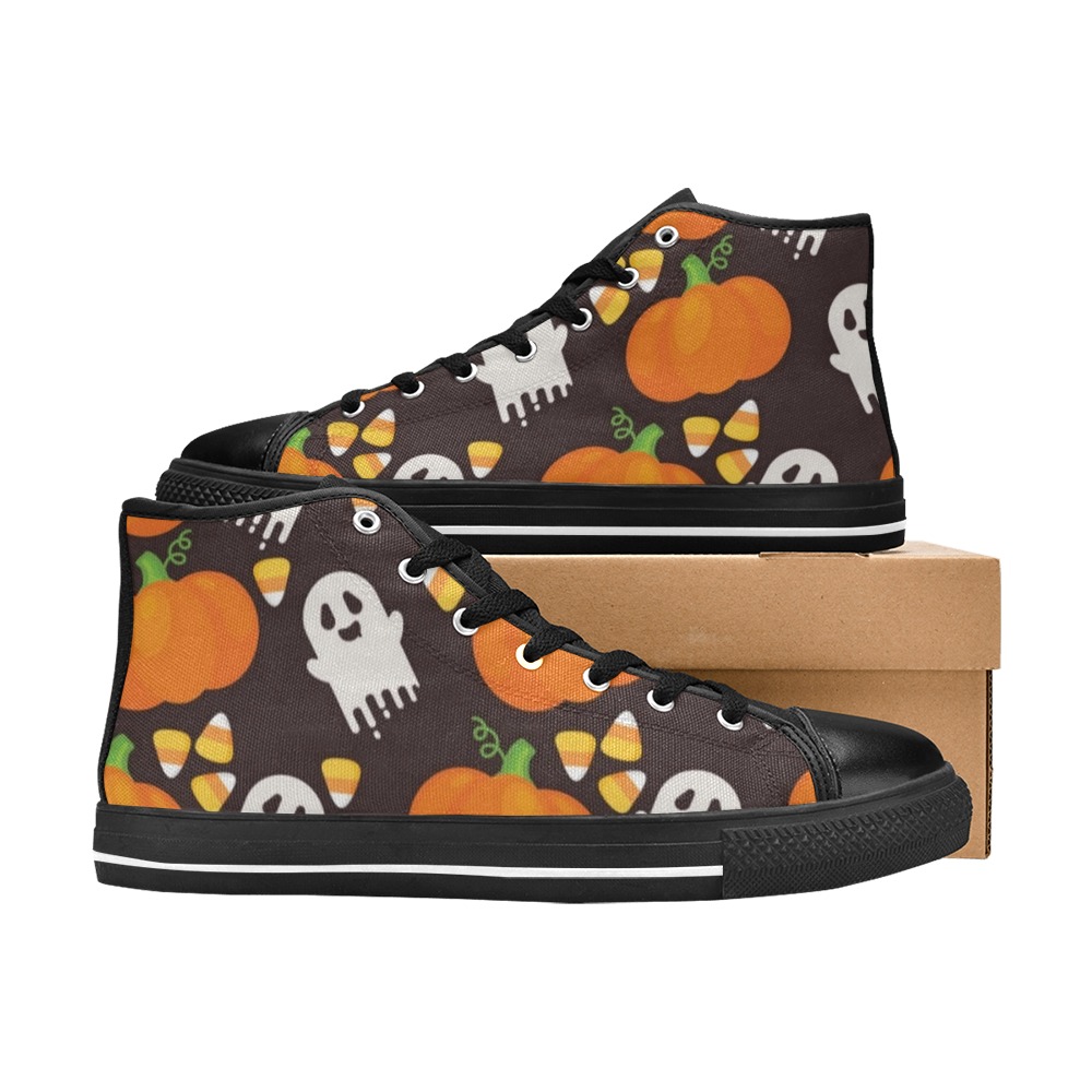 Halloween Kids High Tops High Top Canvas Shoes for Kid (Model 017)