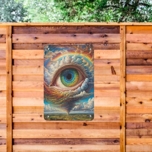 Eye Of The Storm Metal Sign 8"x12"