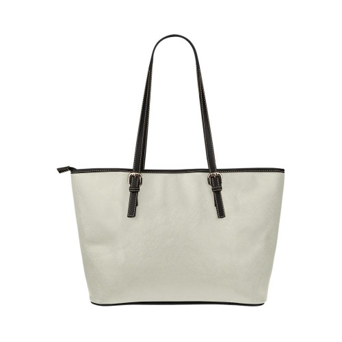 light beige Leather Tote Bag/Small (Model 1651)