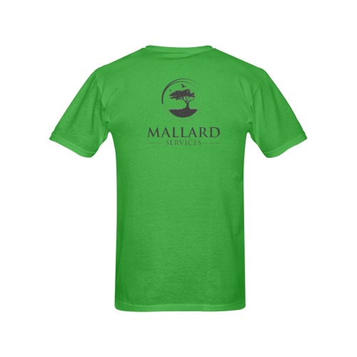 Mallard transparent green Men's T-Shirt in USA Size (Two Sides Printing)