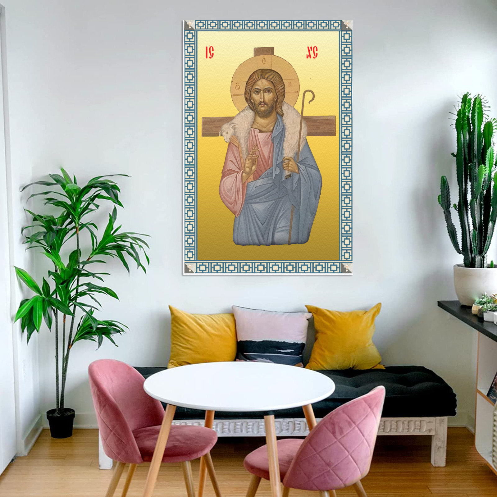 Jesus Hrist Frame Canvas Print 24"x36"