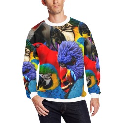 PARROTS All Over Print Crewneck Sweatshirt for Men (Model H18)