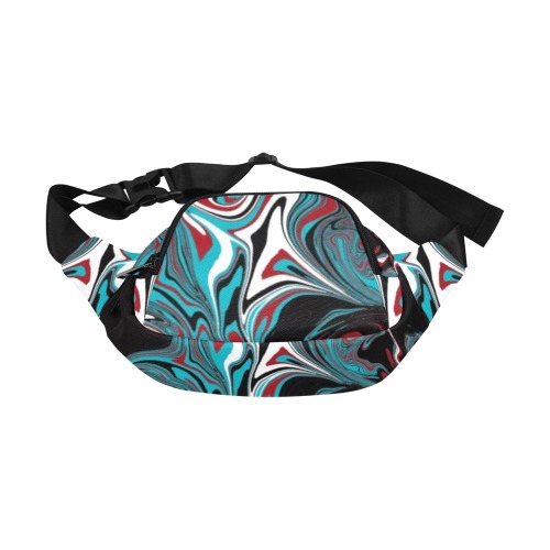 Dark Wave of Colors Fanny Pack/Small (Model 1677)