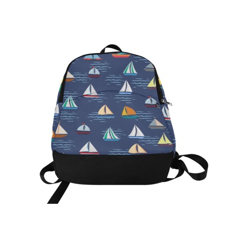 Sailboat Fabric Backpack for Adult (Model 1659)