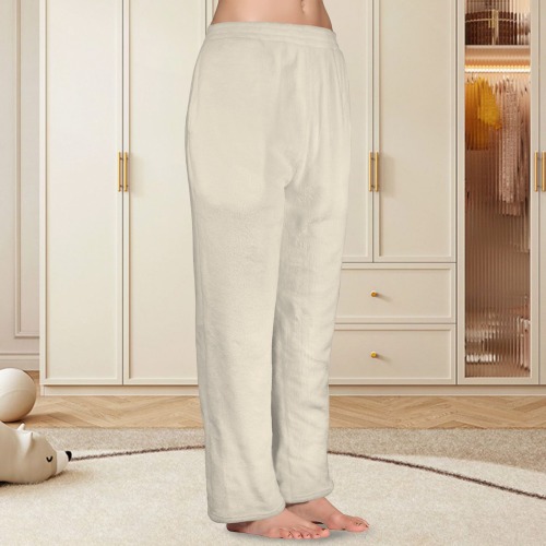Buttercream Women's Coral Fleece Pajama Trousers (Model L76)