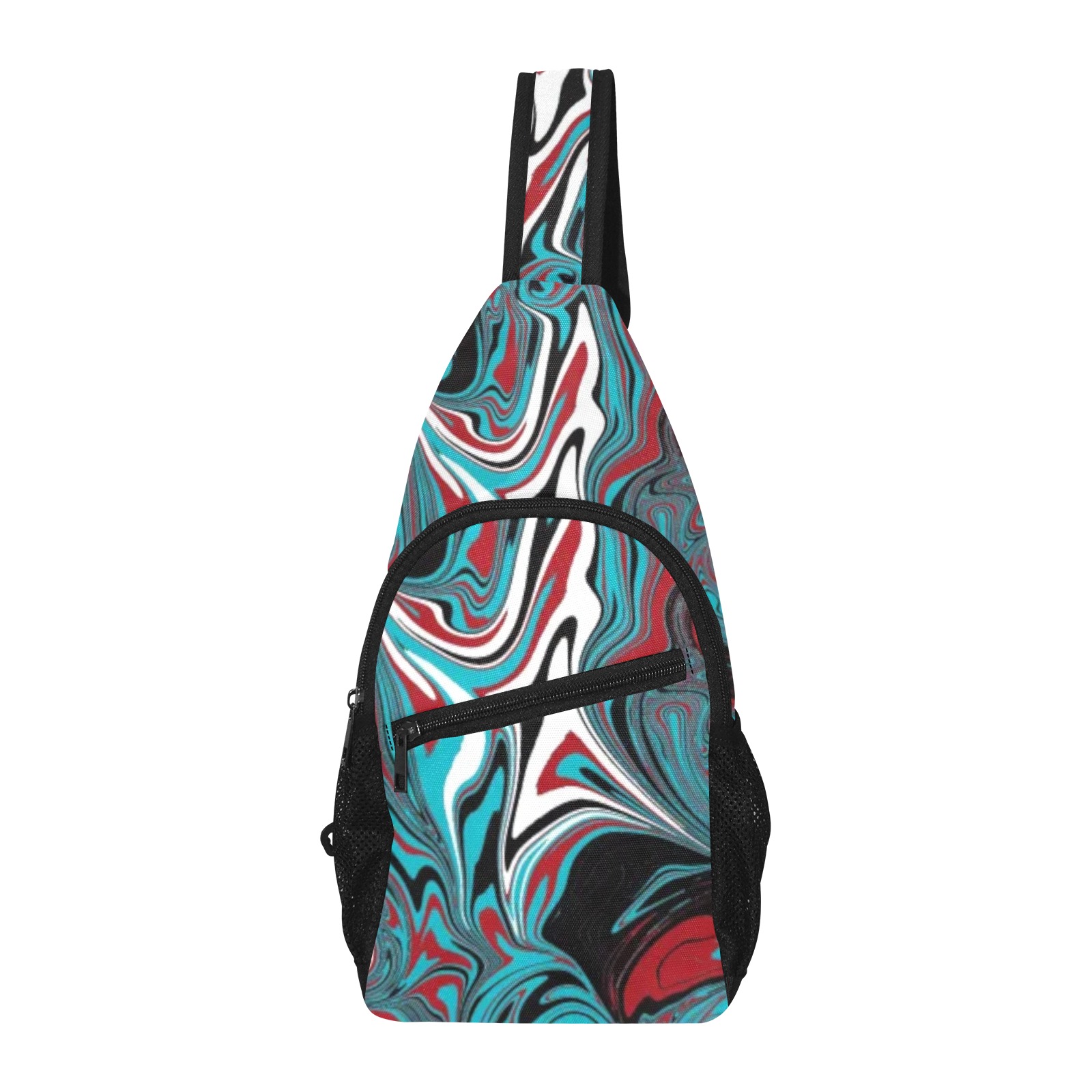 Dark Wave of Colors All Over Print Chest Bag (Model 1719)