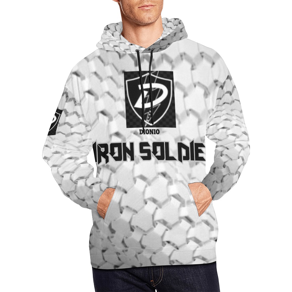 DIONIO Clothing - IRON SOLDIER Hoodie All Over Print Hoodie for Men (USA Size) (Model H13)