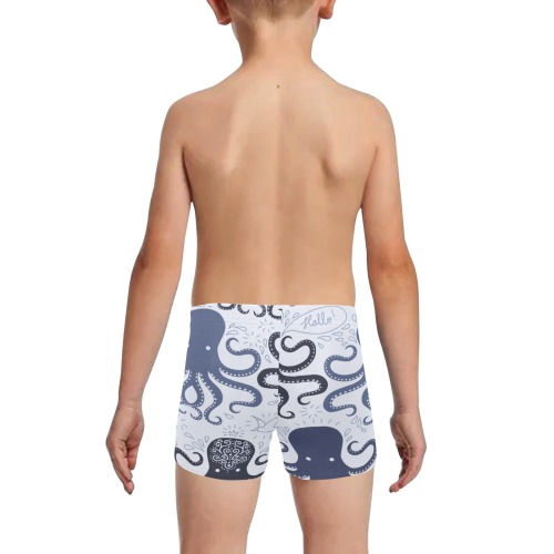 Octopus Little Boys' Swimming Trunks (Model L57)