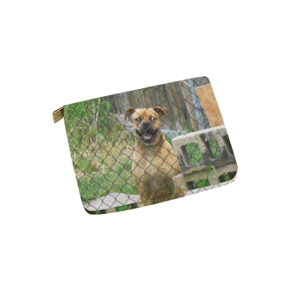 A Smiling Dog Carry-All Pouch 6''x5''