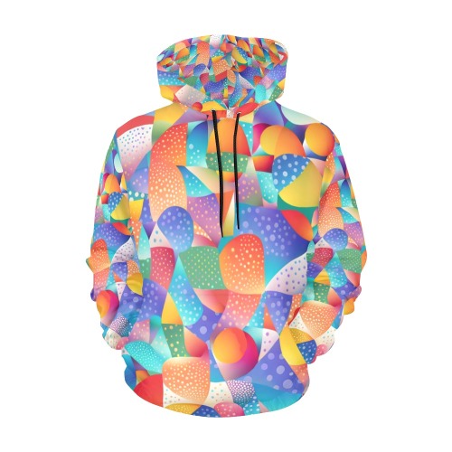 Sunset Ocean Waves All Over Print Hoodie for Men (USA Size) (Model H13)