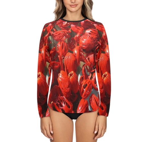 Mace fun Women's Long Sleeve Swim Shirt (Model S39)