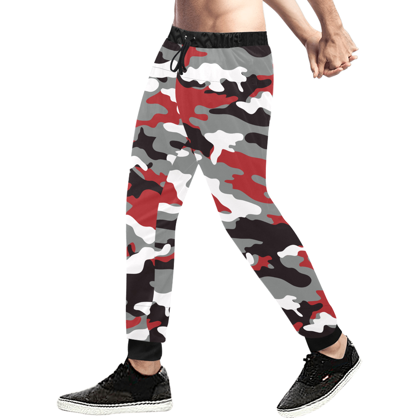 Hypebeast Modern Fashion Camouflage Camo Men's All Over Print Sweatpants (Model L11)