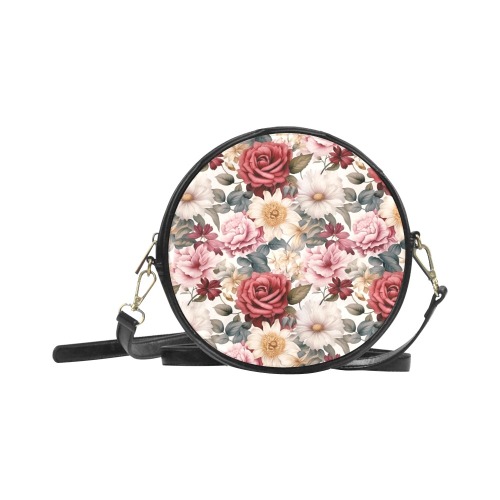 Rose Floral Round Purse