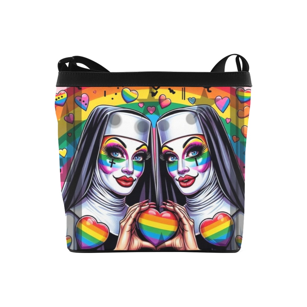 Sisters by Fetishworld Crossbody Bags (Model 1613)