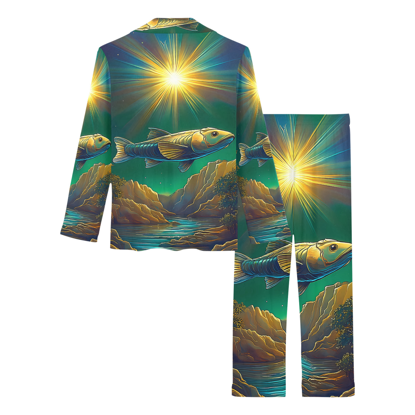 Celestial Swim Women's Long Pajama Set