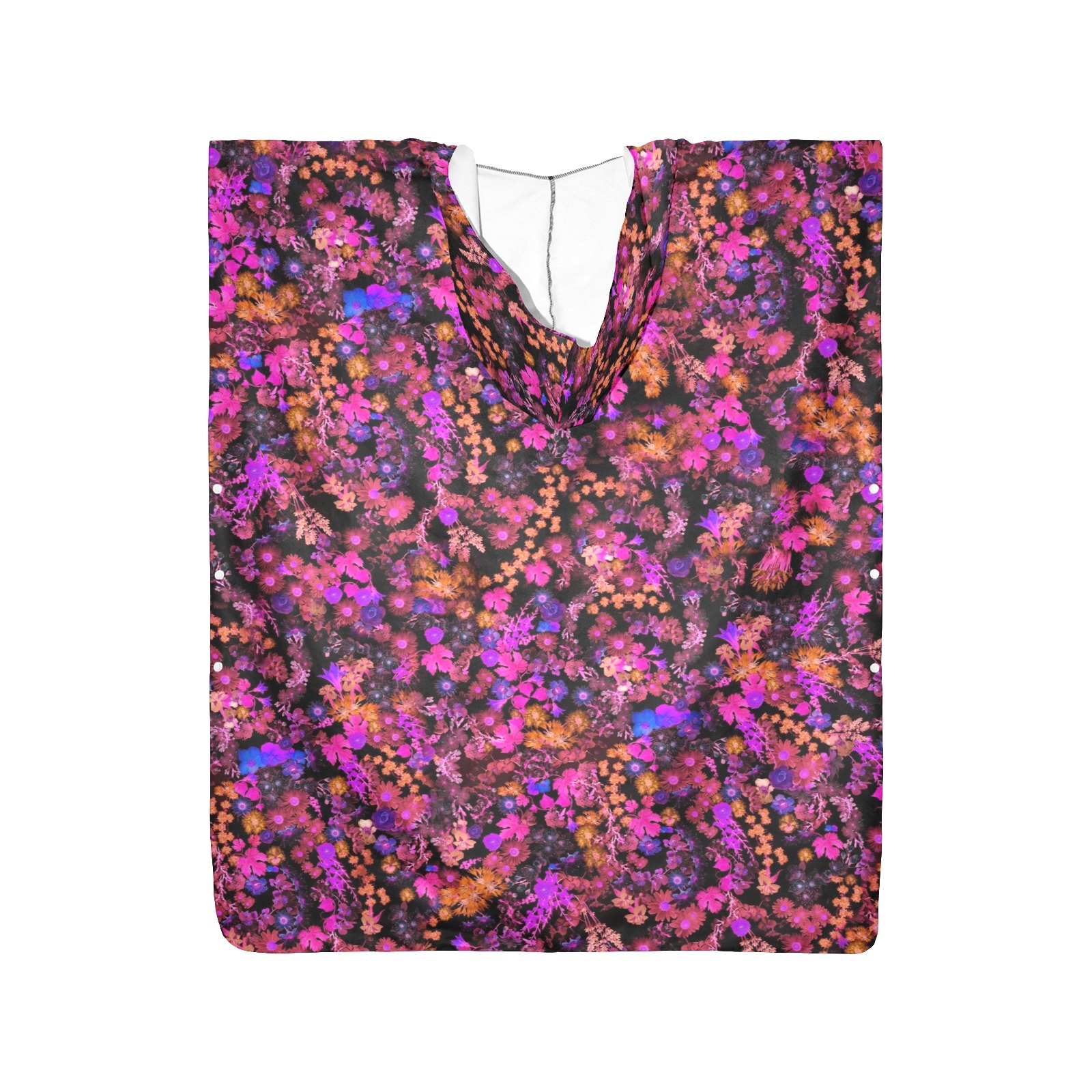 floral design 6 Beach Changing Robe (Large Size)
