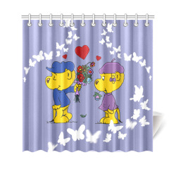 Ferald and Sahsha Ferret Shower Curtain 69"x70"