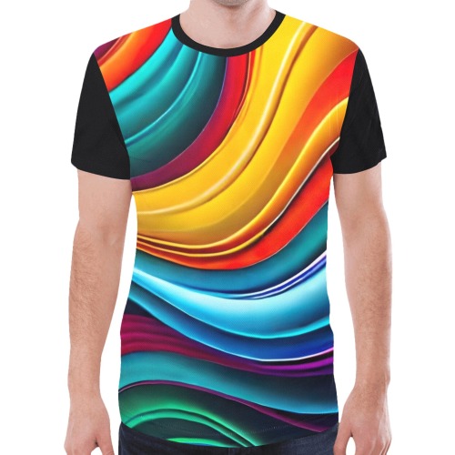 Rainbow Dreamscape New All Over Print T-shirt for Men (Model T45)