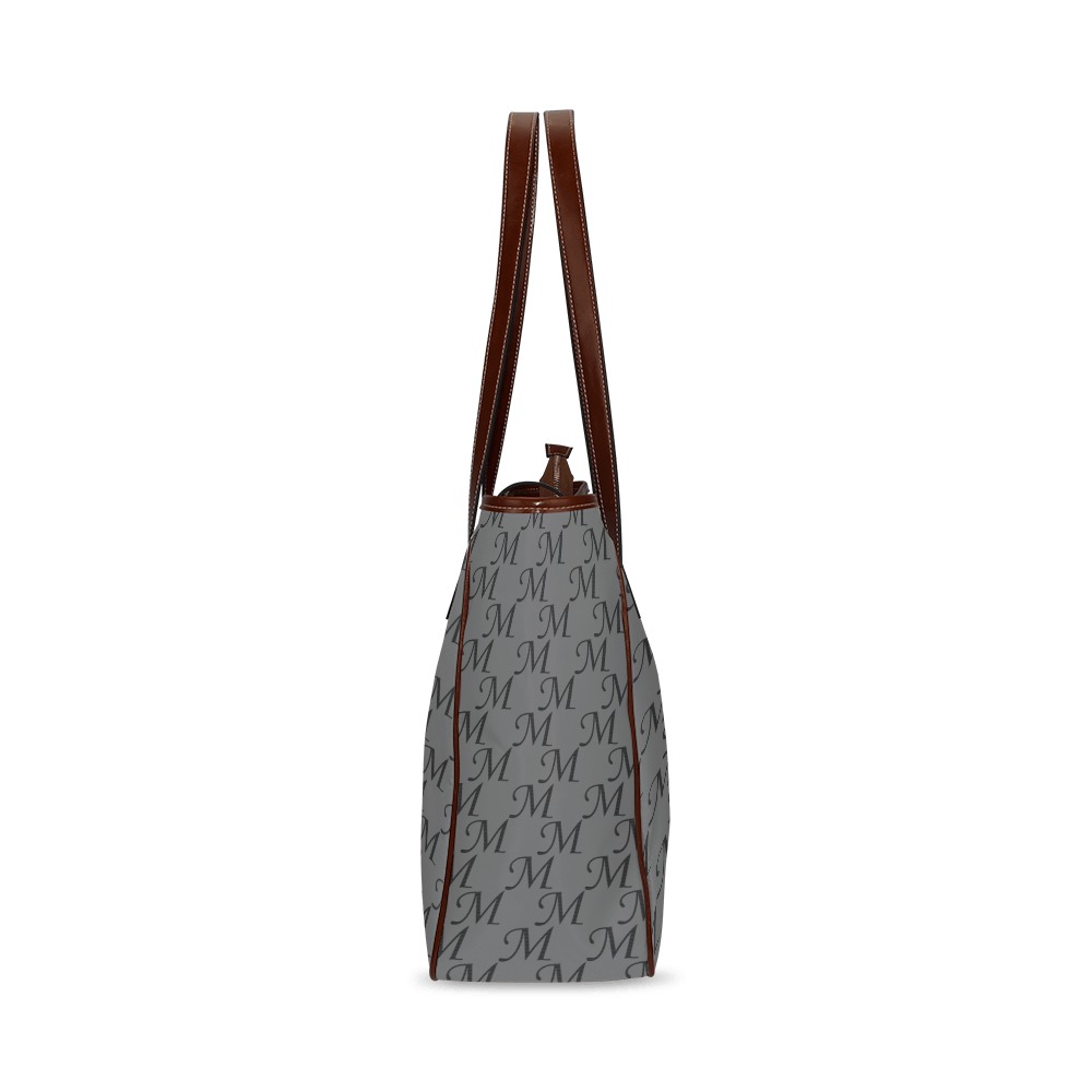 Mud-di Signature Gray Classic Tote Bag (Model 1644)