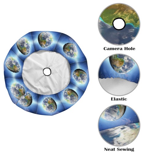 image of earth Spare Tire Cover with Backup Camera Hole (30 Inch)