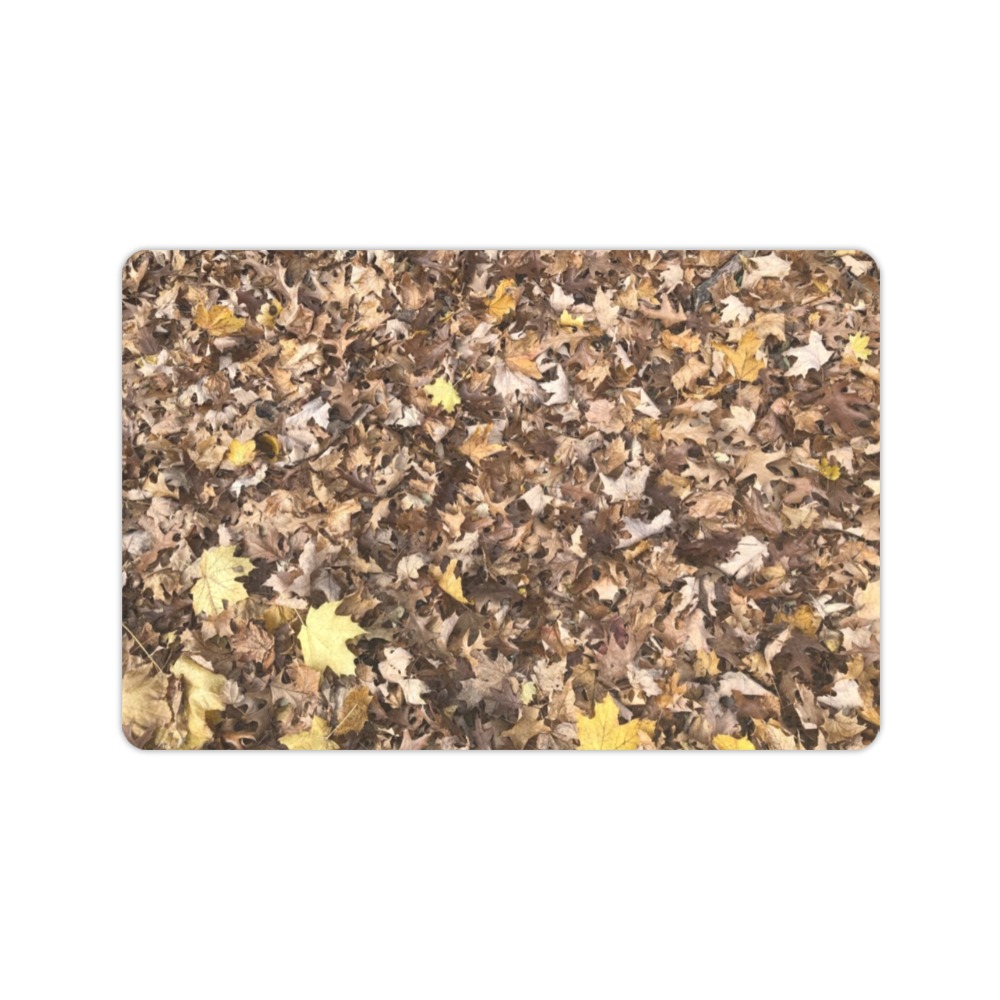 Autumn Brown Leaves Doormat Doormat 24"x16"