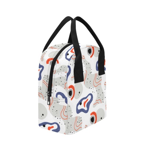 Elegant Abstract Mid Century Pattern Zipper Lunch Bag (Model 1689)