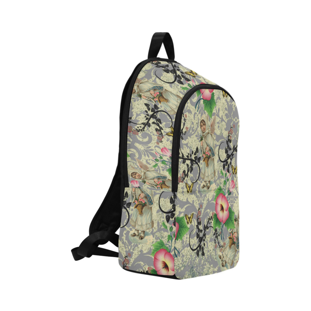 angel floral Fabric Backpack for Adult (Model 1659)