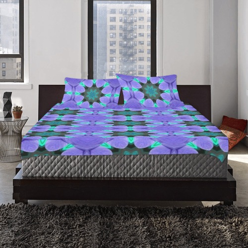 Beautiful Purple Abstract 3-Piece Bedding Set