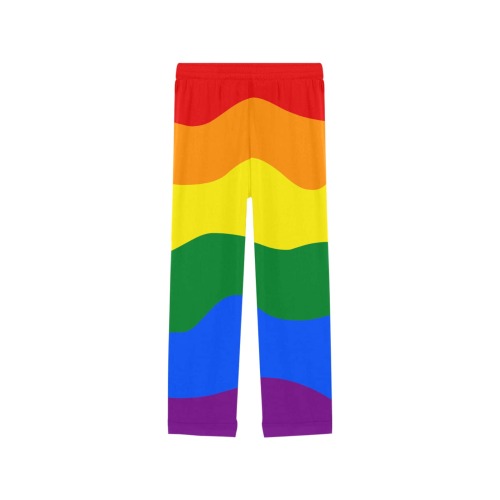 Gay Pride - Rainbow Flag Waves Stripes 2 Women's Pajama Trousers