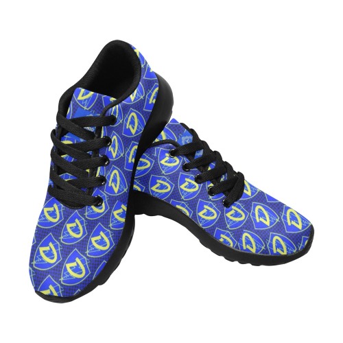 DIONIO - D Shield Repeat Sneakers (Blue,Black & Yellow) Men’s Running Shoes (Model 020)