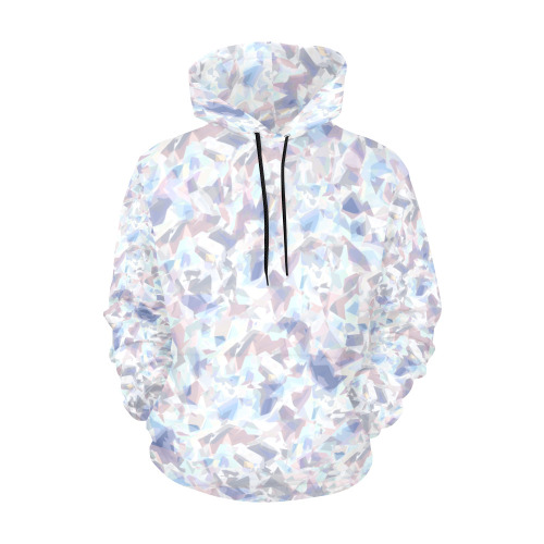 Fashion Frozen Abstract Pattern Design All Over Print Hoodie for Women (USA Size) (Model H13)