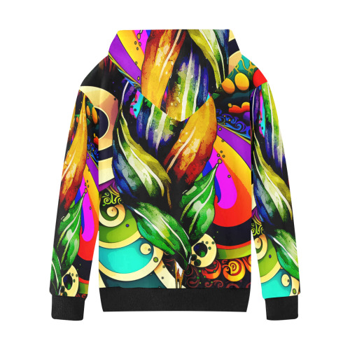 Mardi Gras Colorful New Orleans Kids' All Over Print Hoodie (Model H38)