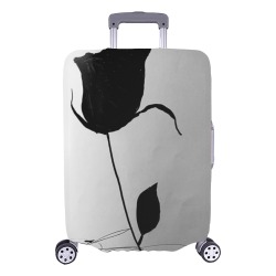 rose silhouette Luggage Cover/Large 26"-28"